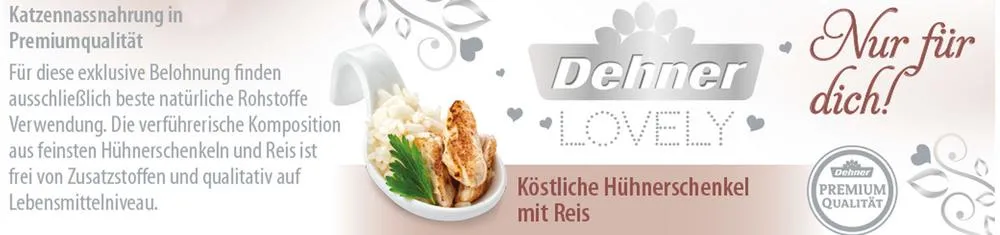 Dehner Premium Lovely Nassfutter Katze - Nassfutter für Katzen Nur für dich!, 24 x 70 g