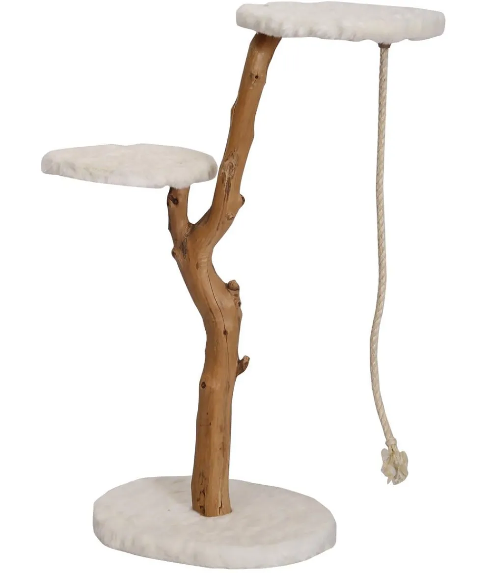 Dehner Premium Lovely Kratzbäume & Kratzmöbel - Natur-Kratzbaum Erklimmen & Erholen, ca. B40/H99-109/T50 cm