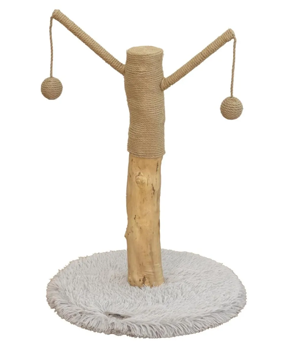 Dehner Premium Lovely Natur-Kratzbaum Auspowern & Ausspannen Beige Clearance