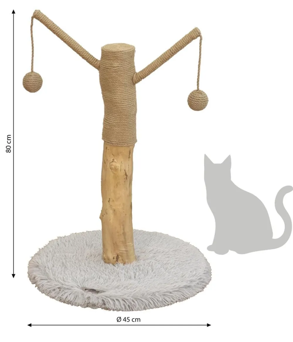 Dehner Premium Lovely Natur-Kratzbaum Auspowern & Ausspannen Beige Clearance