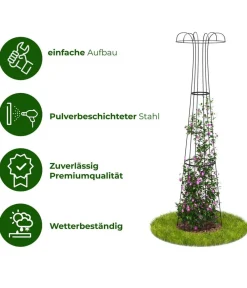 Dehner Rankgitter & Obelisken > Premium Metall-Obelisk Maxima,
