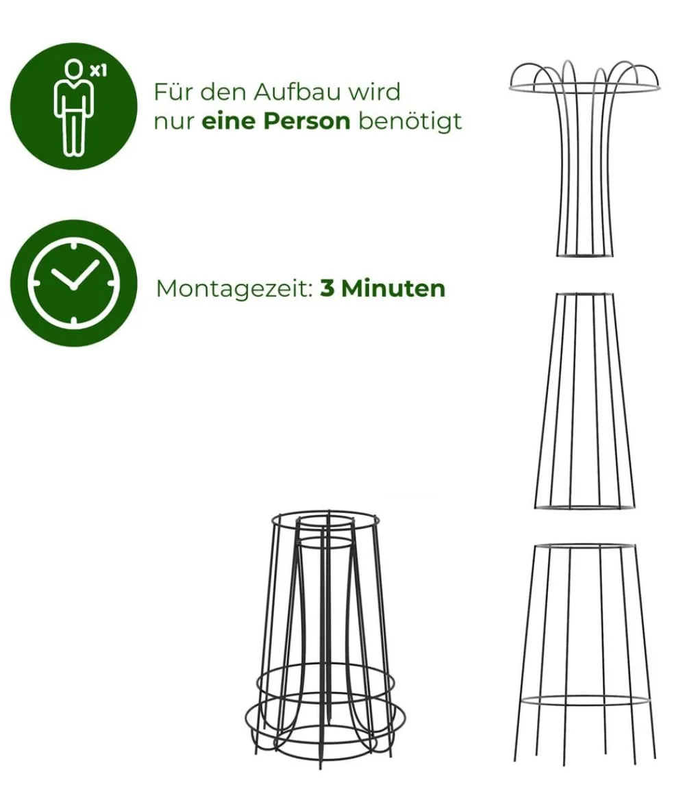Dehner Rankgitter & Obelisken > Premium Metall-Obelisk Maxima,