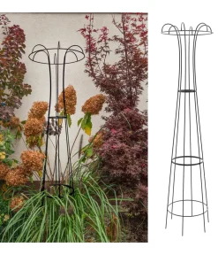 Dehner Premium Metall-Obelisk Maxima, Schwarz Online