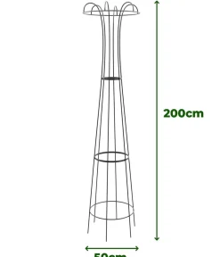 Dehner Premium Metall-Obelisk Maxima, Schwarz Online