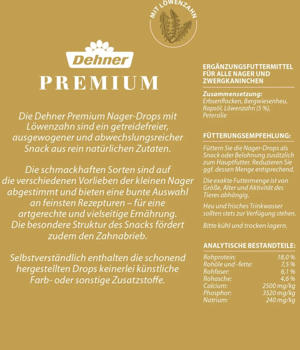 Dehner Premium Nager-Drops Mix, 3 x 140 g Sale