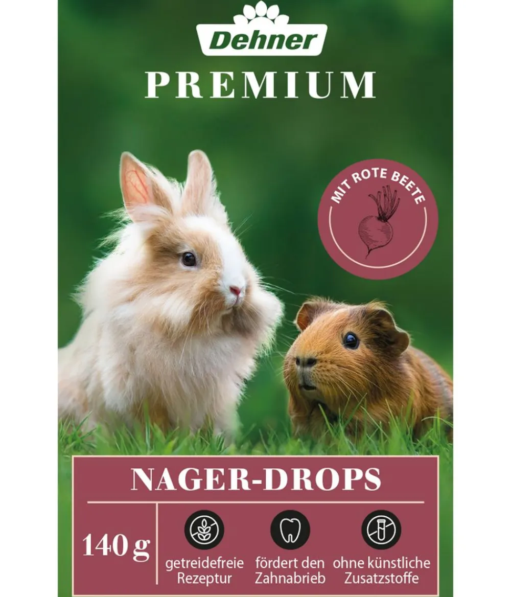 Dehner Premium Nagersnacks > Nager-Drops, 3 x 140 g