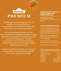 Dehner Premium Nager-Drops, 3 x 140 g Outlet