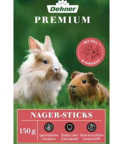 Dehner Premium Nagersnacks - Nager-Sticks getreidefrei, 3 x 150 g