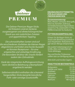 Dehner Premium Nagersnacks > Nager-Sticks, 3 x 150 g