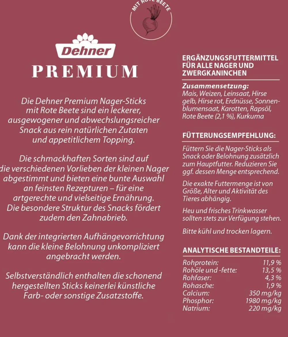 Dehner Premium Nager-Sticks, 3 x 150 g Outlet