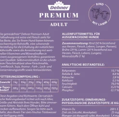 Dehner Premium Nassfutter für Hunde Adult Best