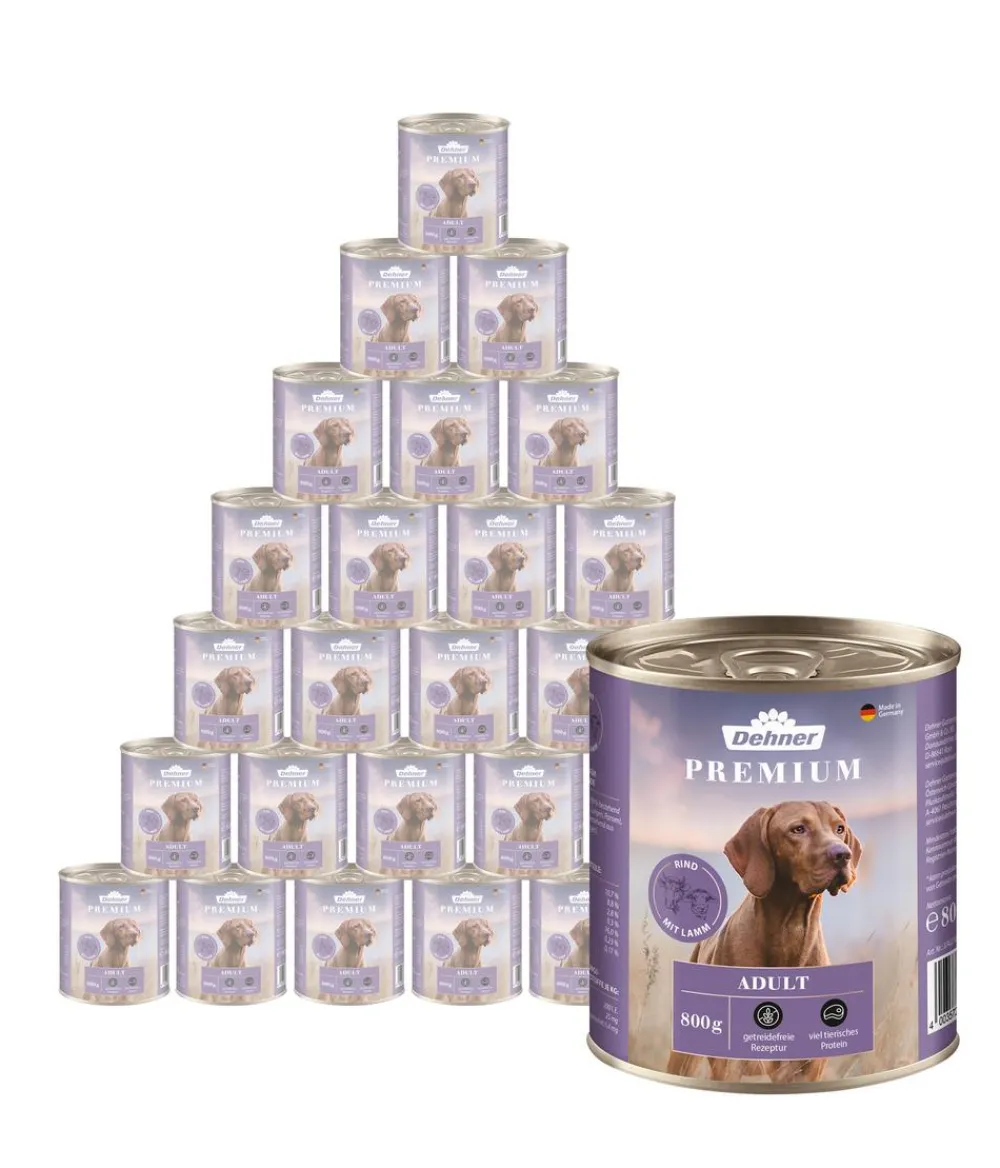Dehner Premium Nassfutter für Hunde Adult Best