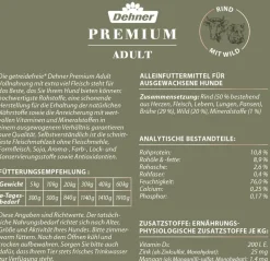 Dehner Premium Nassfutter für Hunde Adult Clearance