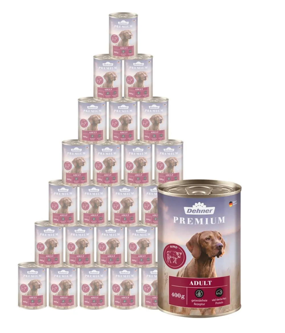 Dehner Premium Nassfutter für Hunde Adult Outlet