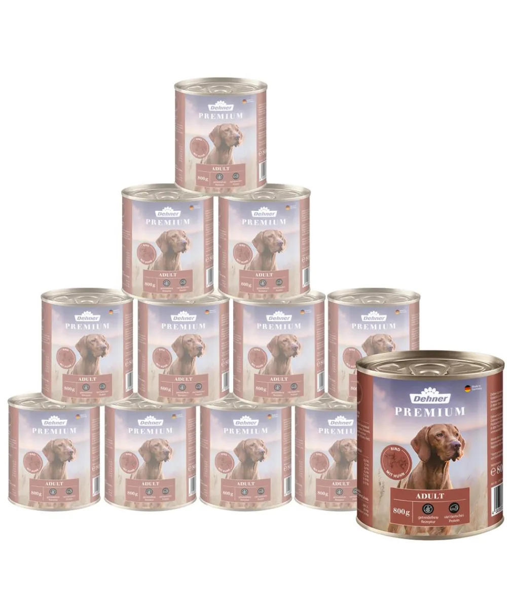Dehner Premium Nassfutter für Hunde Adult Clearance