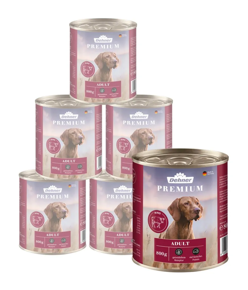 Dehner Premium Nassfutter Hund - Nassfutter für Hunde Adult