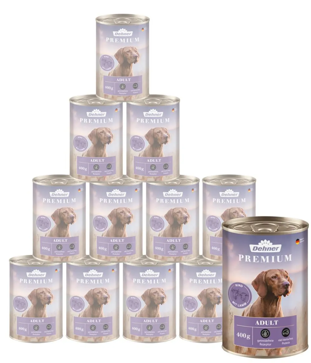 Dehner Premium Nassfutter Hund - Nassfutter für Hunde Adult