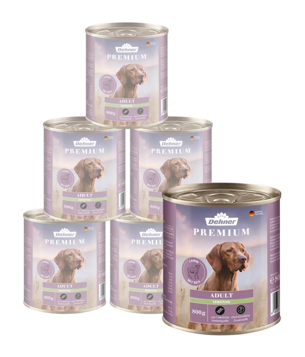 Dehner Premium Nassfutter Hund - Nassfutter für Hunde Adult Sensitive