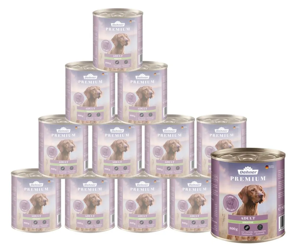 Dehner Premium Nassfutter Hund - Nassfutter für Hunde Adult Sensitive