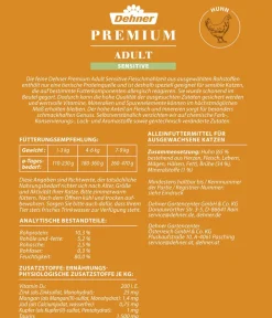 Dehner Premium Nassfutter Katze > Nassfutter für Katzen Sensitive, 12 x 100 g
