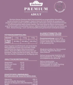 Dehner Premium Nassfutter für Katzen Adult, 12 x 100 g Clearance