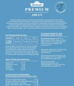Dehner Premium Nassfutter Katze - Nassfutter für Katzen Adult, 12 x 100 g