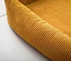 Dehner Premium Orthopädisches Hundebett Enola, rechteckig, ca. B90/H23/T70 cm Gelb Hot