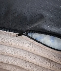 Dehner Premium Betten & Kissen|Hundekissen - Orthopädische Hundematratze Soyala, rechteckig, ca. B120/H15/T80 cm Taupe