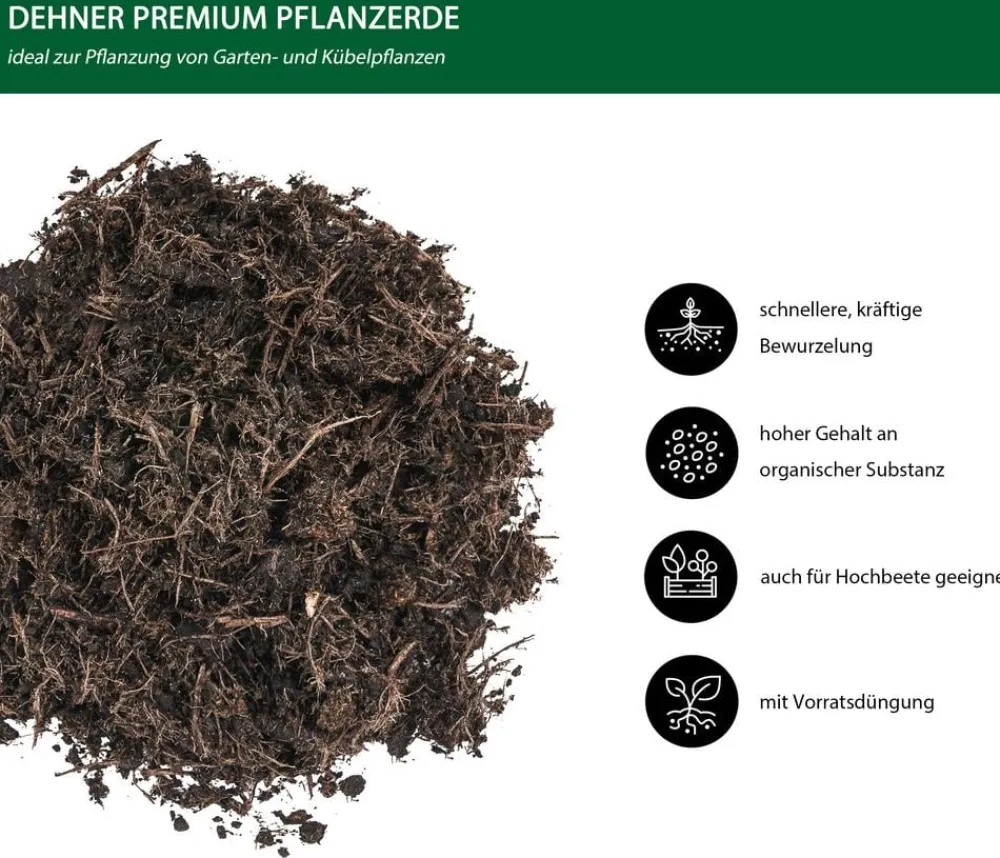 Dehner Torf & Blähton|Spezialerde > Premium Pflanzerde, 40 l
