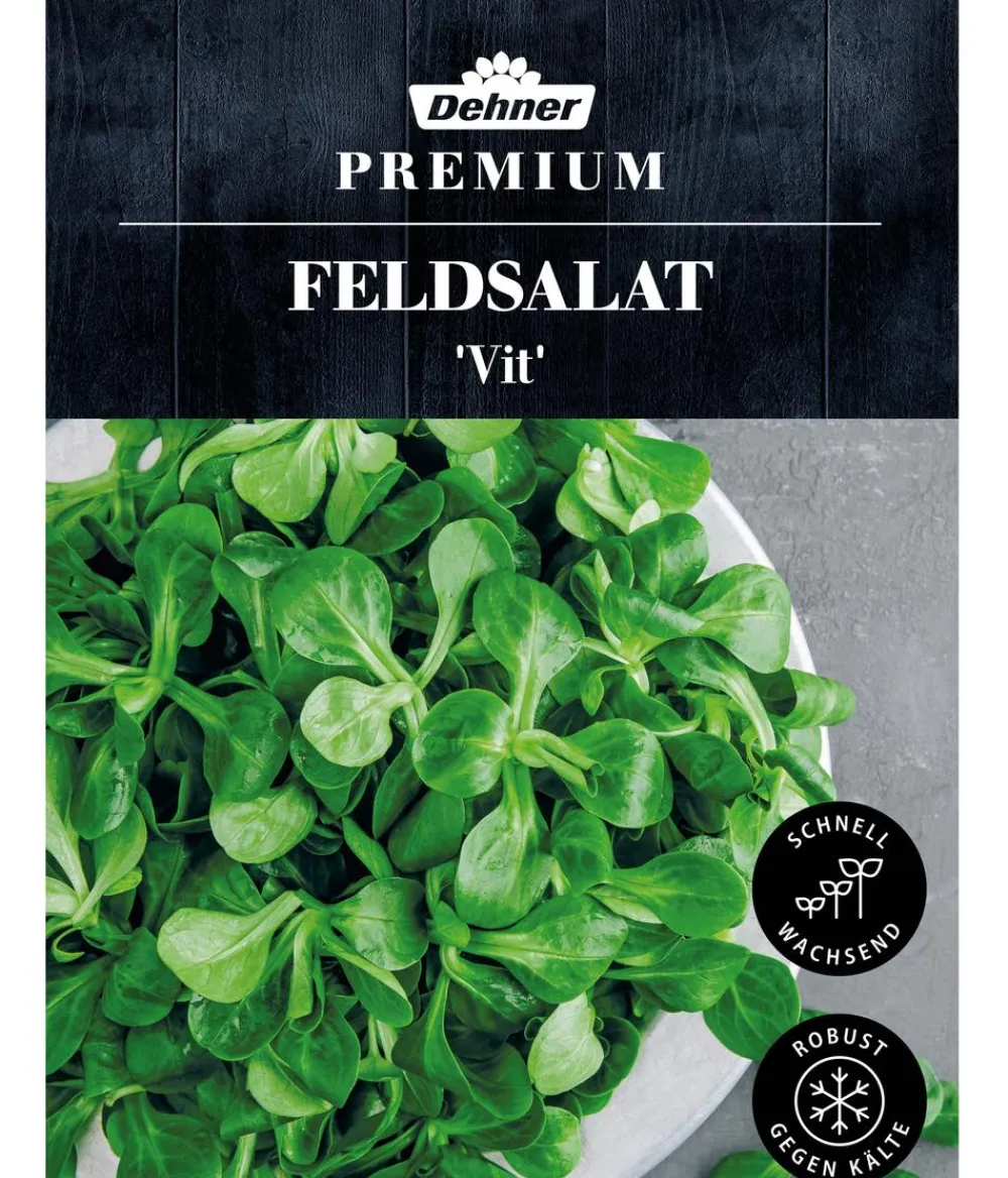 Dehner Gemüsesamen - Premium Samen Feldsalat 'Vit'