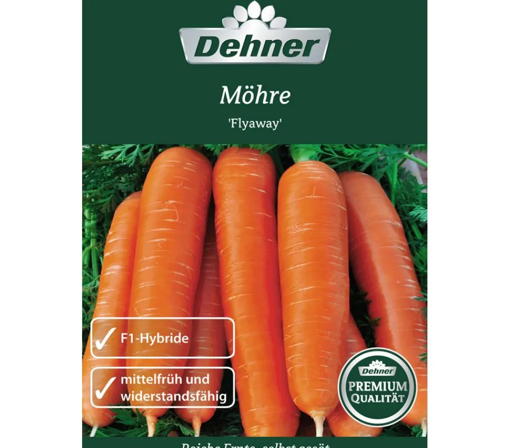 Dehner Premium Samen Möhre 'Flyaway' Hot