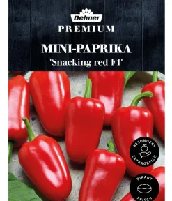 Dehner Gemüsesamen > Premium Samen Mini-Paprika 'Snacking red F1'