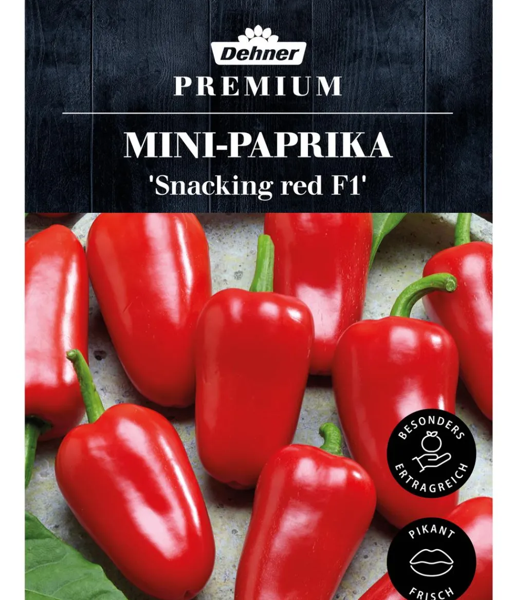 Dehner Gemüsesamen > Premium Samen Mini-Paprika 'Snacking red F1'