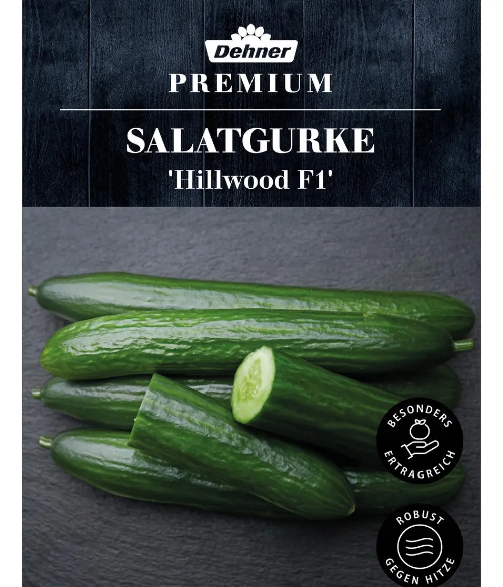Dehner Gemüsesamen > Premium Samen Salatgurke 'Hillwood F1'