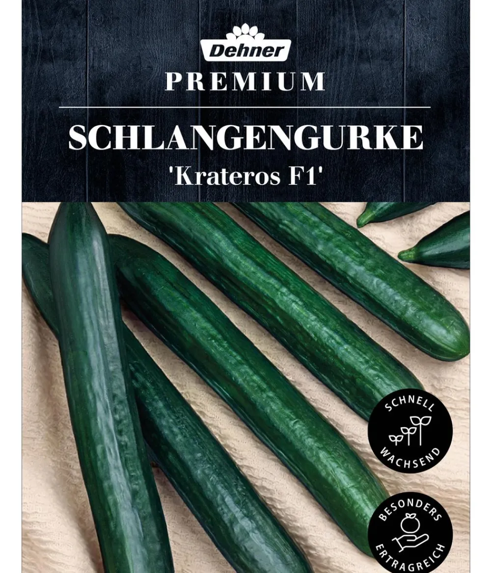 Dehner Gemüsesamen - Premium Samen Schlangengurke 'Krateros F1'