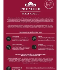 Dehner Premium Trockenfutter Hund > Trockenfutter für Hunde Maxi Adult, Rind & Kartoffel