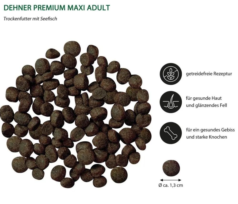 Dehner Premium Trockenfutter für Hunde Maxi Adult, Seefisch mit Kartoffel Online