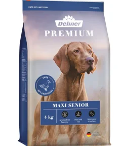 Dehner Premium Trockenfutter für Hunde Maxi Senior, Ente & Kartoffel Discount