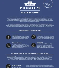 Dehner Premium Trockenfutter Hund - Trockenfutter für Hunde Maxi Junior