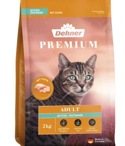 Dehner Premium Trockenfutter Katze > Trockenfutter für Katzen Active/Outdoor Adult, Huhn