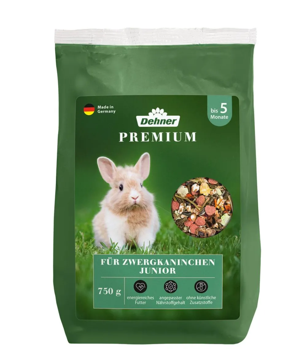 Dehner Premium Kleintierfutter > Zwergkaninchenfutter Junior, 750 g
