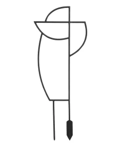 Dehner Mehr Blumentopfzubehör - Rankhilfe-Set Geometrisch, 2-teilig Schwarz