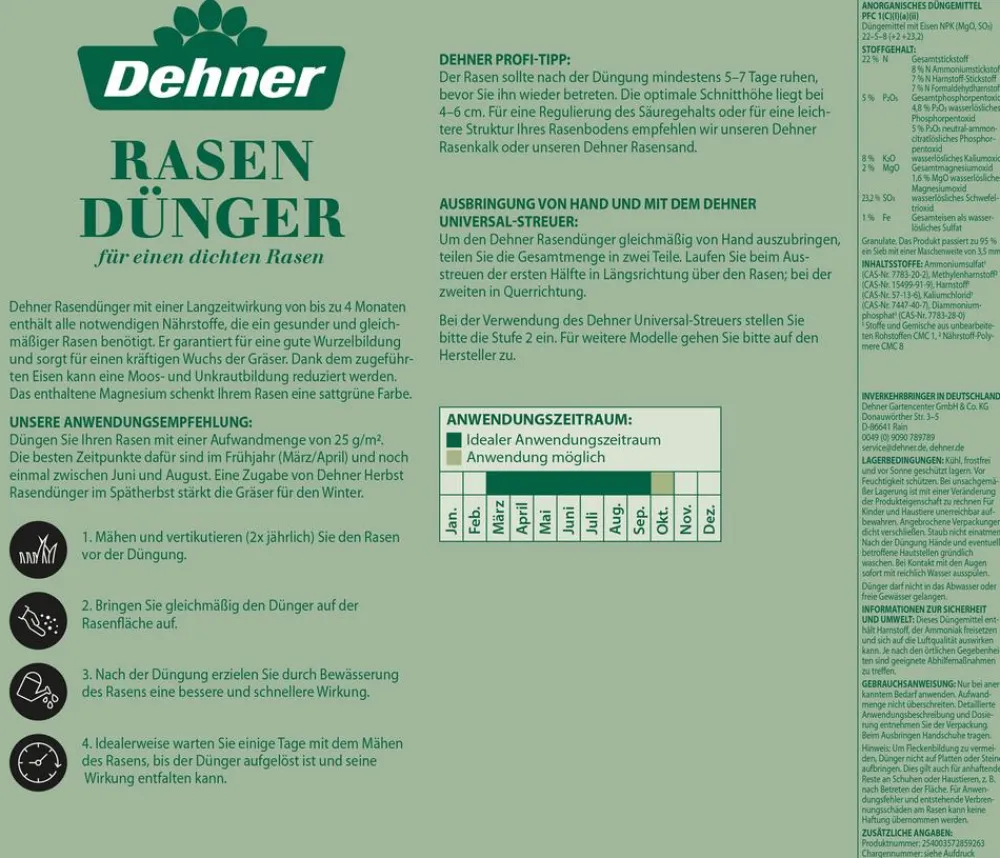 Dehner Rasendünger - Rasendünger
