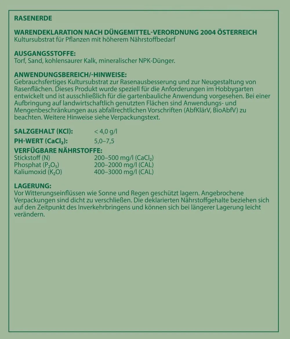 Dehner Spezialerde - Rasenerde, 40 l
