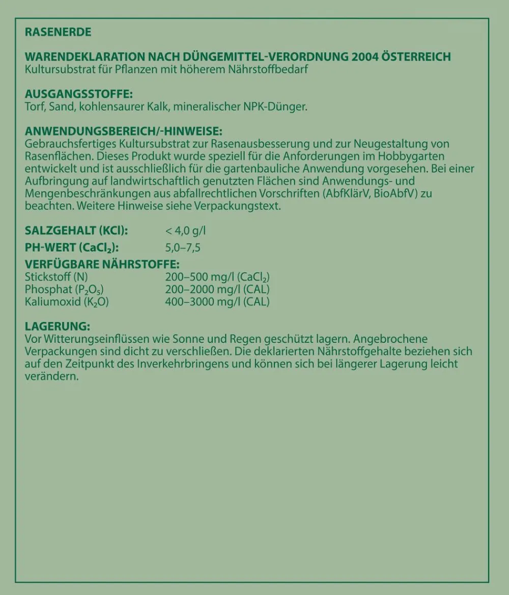Dehner Spezialerde > Rasenerde, 45 x 40 Liter