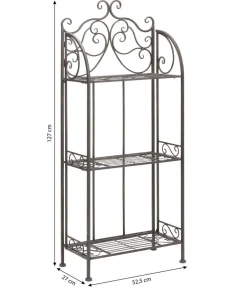 Dehner Regal Antik, ca. B52,5/H127/T27 cm Braun Discount