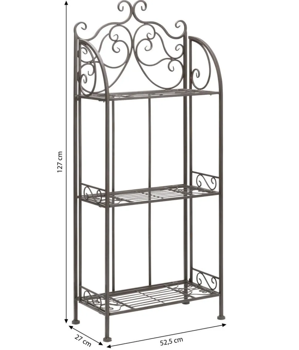 Dehner Regal Antik, ca. B52,5/H127/T27 cm Braun Discount