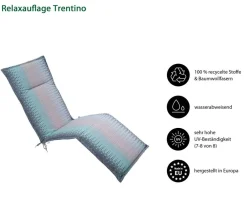 Dehner Relax- & Liegenauflagen > Relaxauflage Trentino, ca. B50/H4/T168 cm