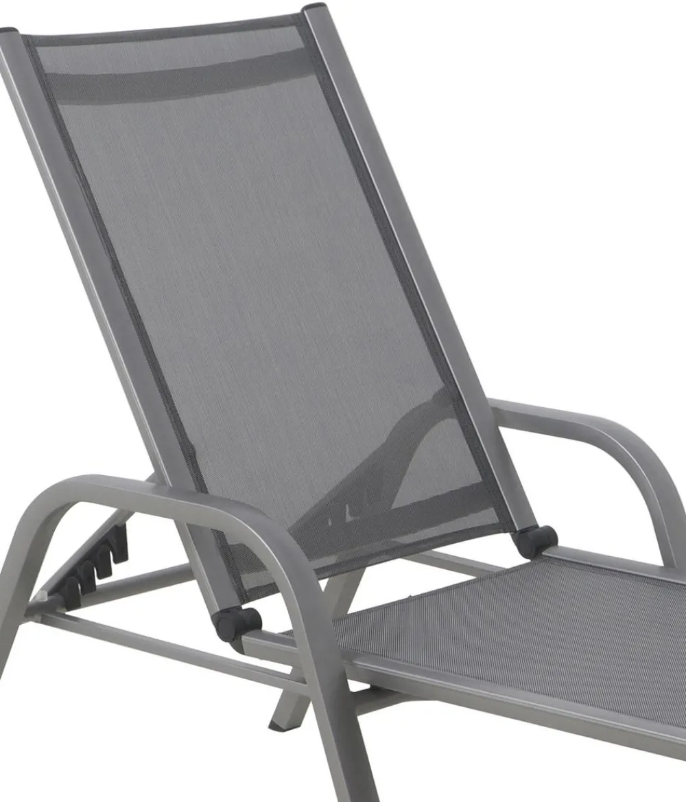 Dehner Klappliegen|Relaxliegen - Relaxliege Chicago Grau
