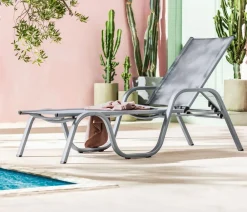 Dehner Klappliegen|Relaxliegen - Relaxliege Chicago Grau